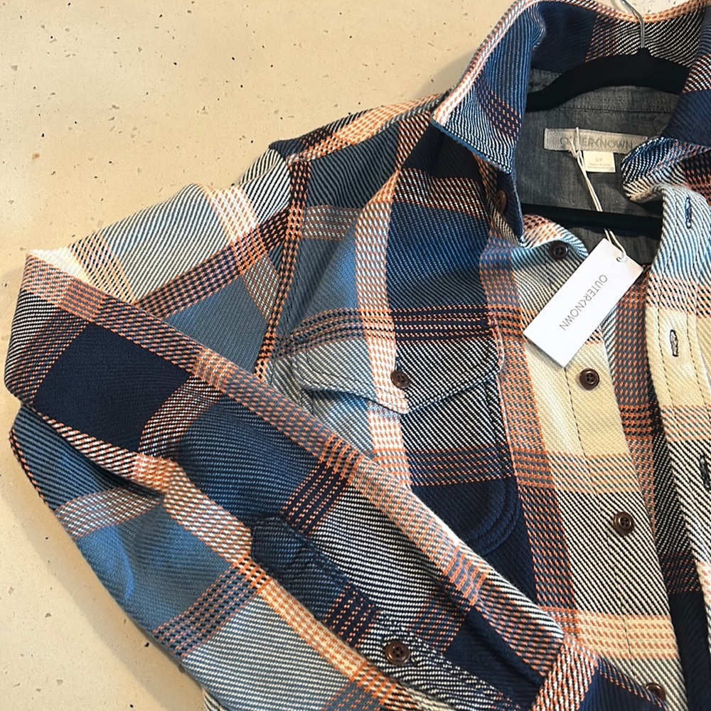 Outerknown Blanket shirt in California Street Plaid